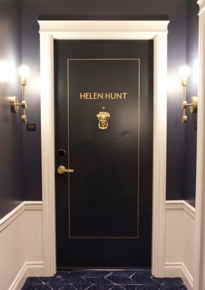 The Helen Hunt door at Atticus Hotel