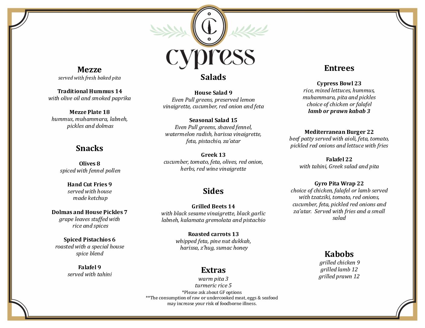 Lunch Menu Change 5.12.2025