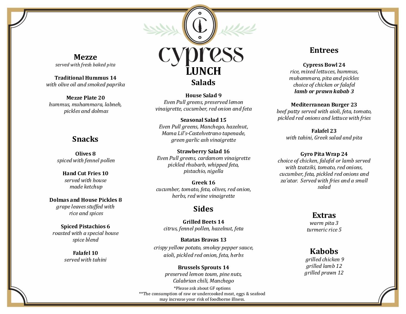 Lunch Menu Change 05.22.2026